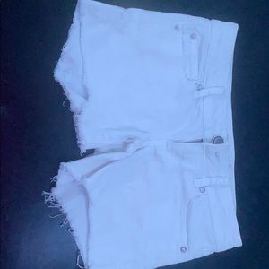 american eagle white shorts